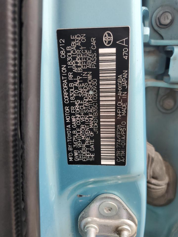 2012 TOYOTA Prius c