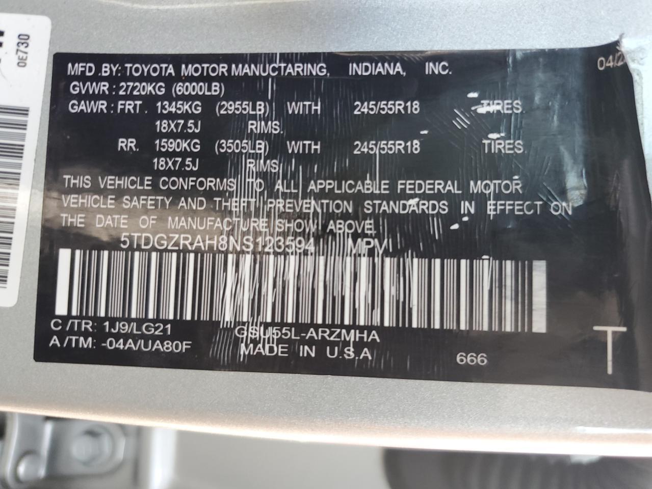 2021 TOYOTA HIGHLANDER