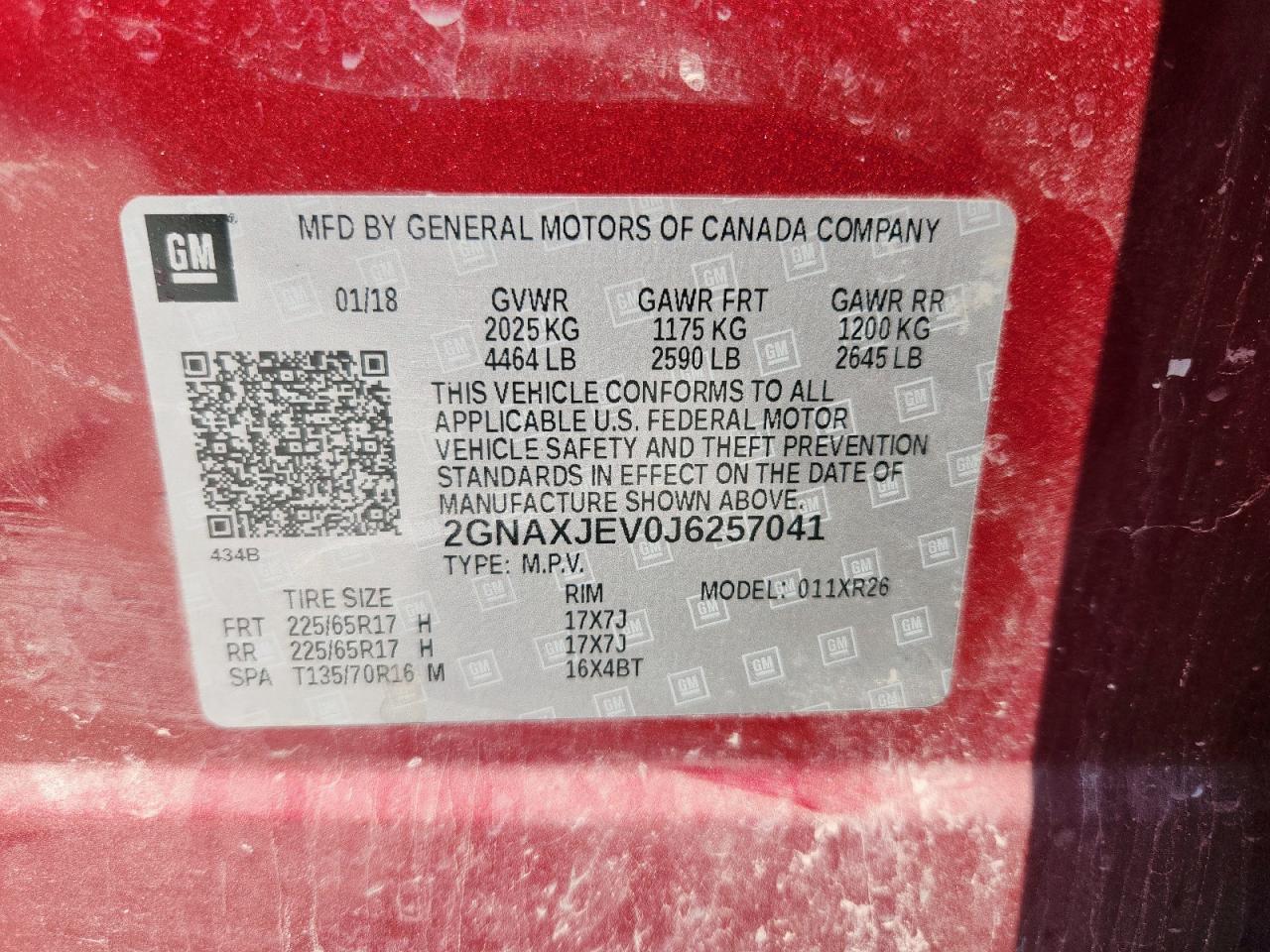 2018 CHEVROLET EQUINOX