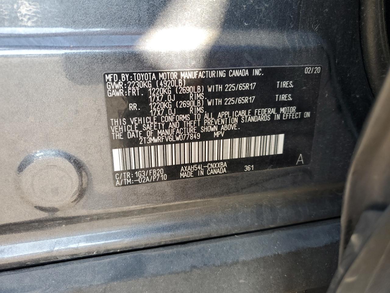 2020 TOYOTA RAV4