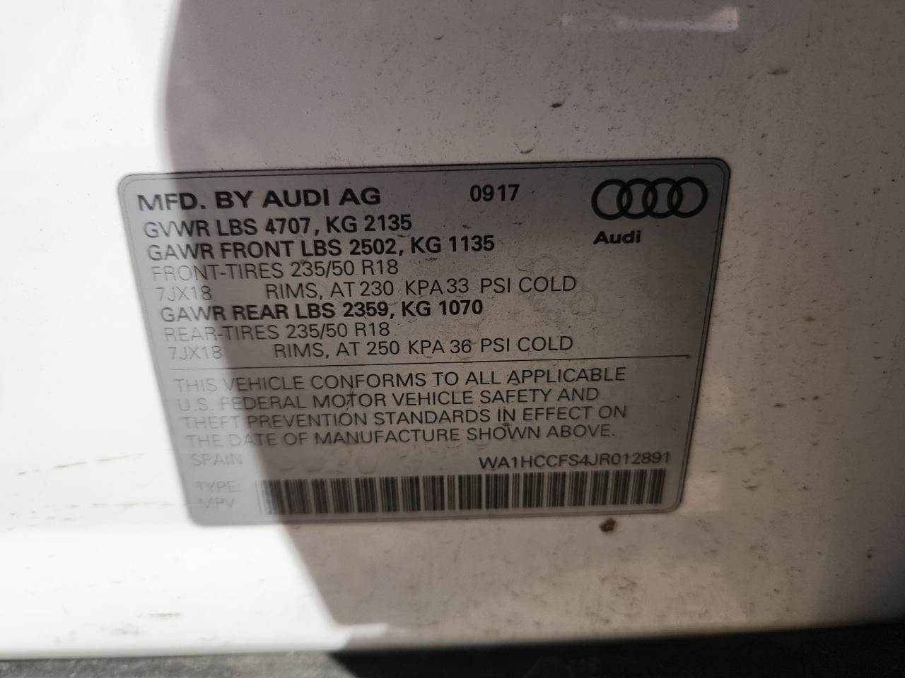 2018 AUDI Q3
