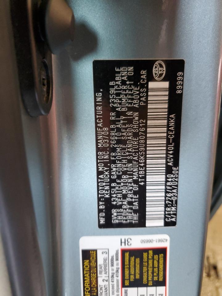2009 TOYOTA CAMRY