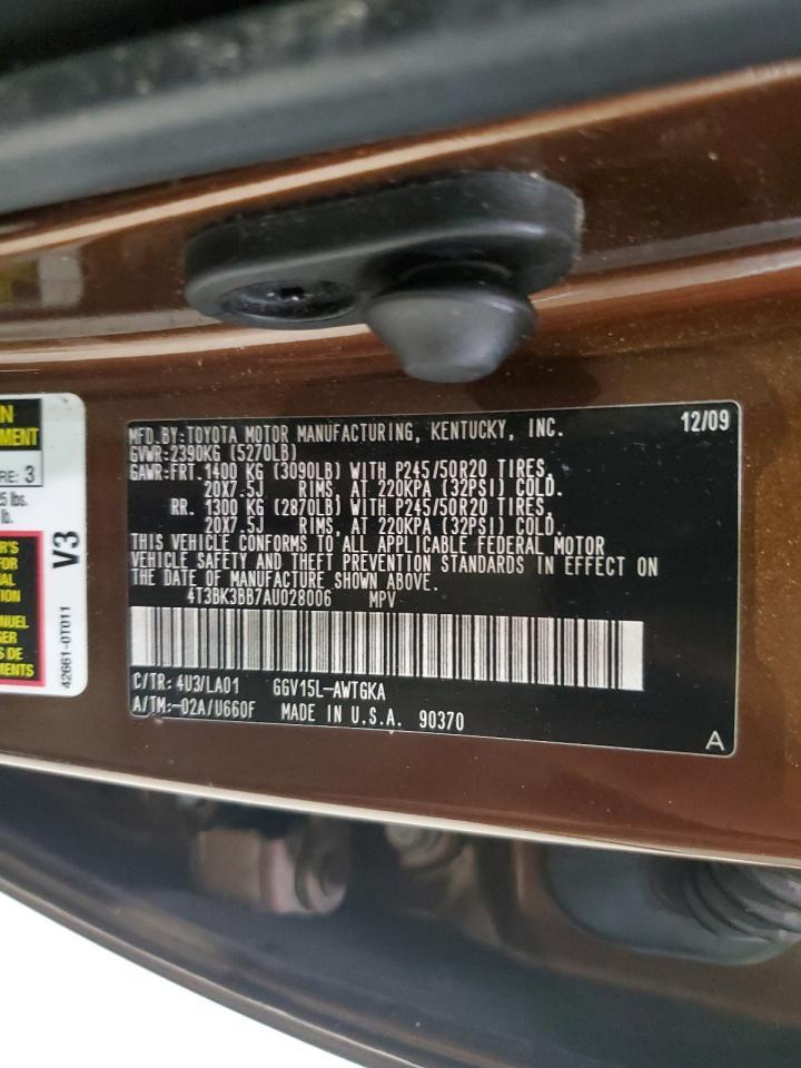 2010 TOYOTA VENZA