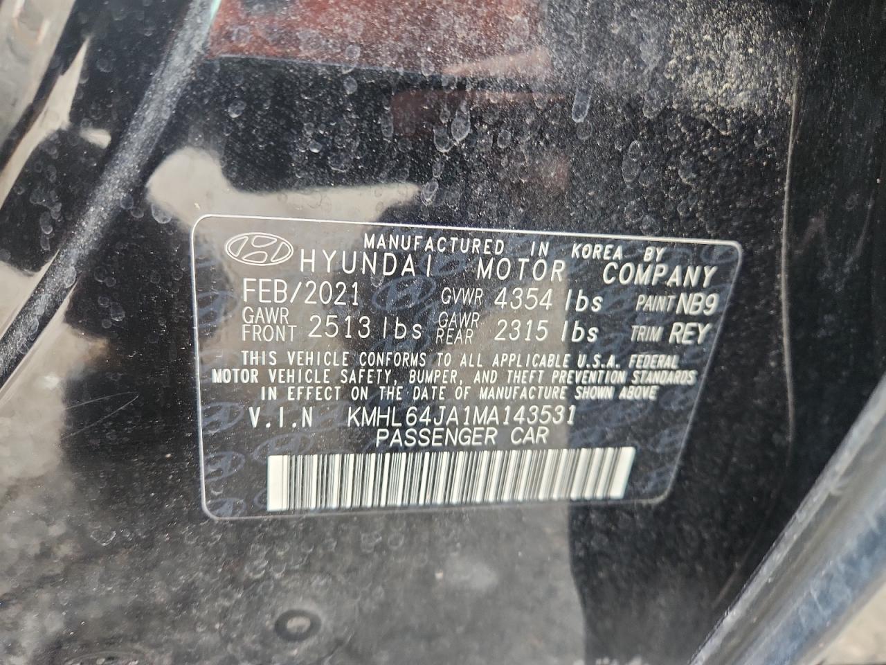 2021 HYUNDAI SONATA