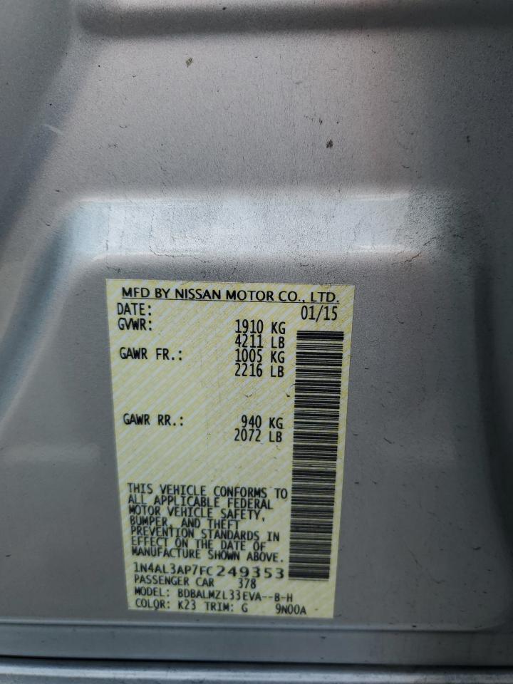 2015 NISSAN ALTIMA