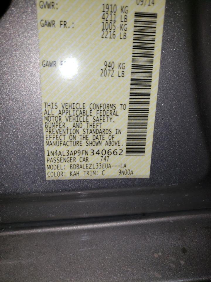 2015 NISSAN ALTIMA