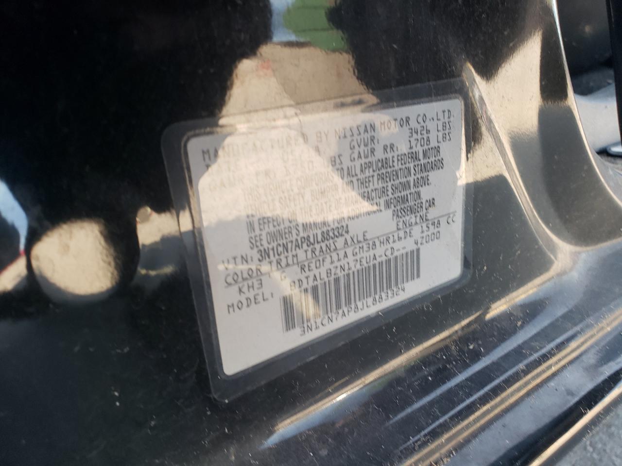 2018 NISSAN VERSA