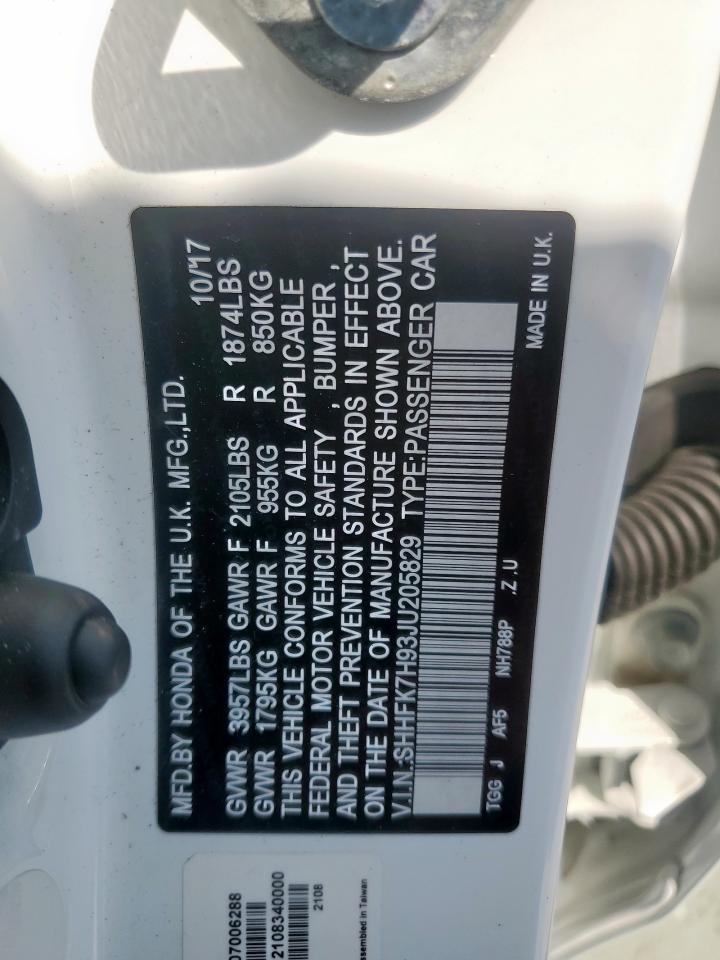 2018 HONDA CIVIC