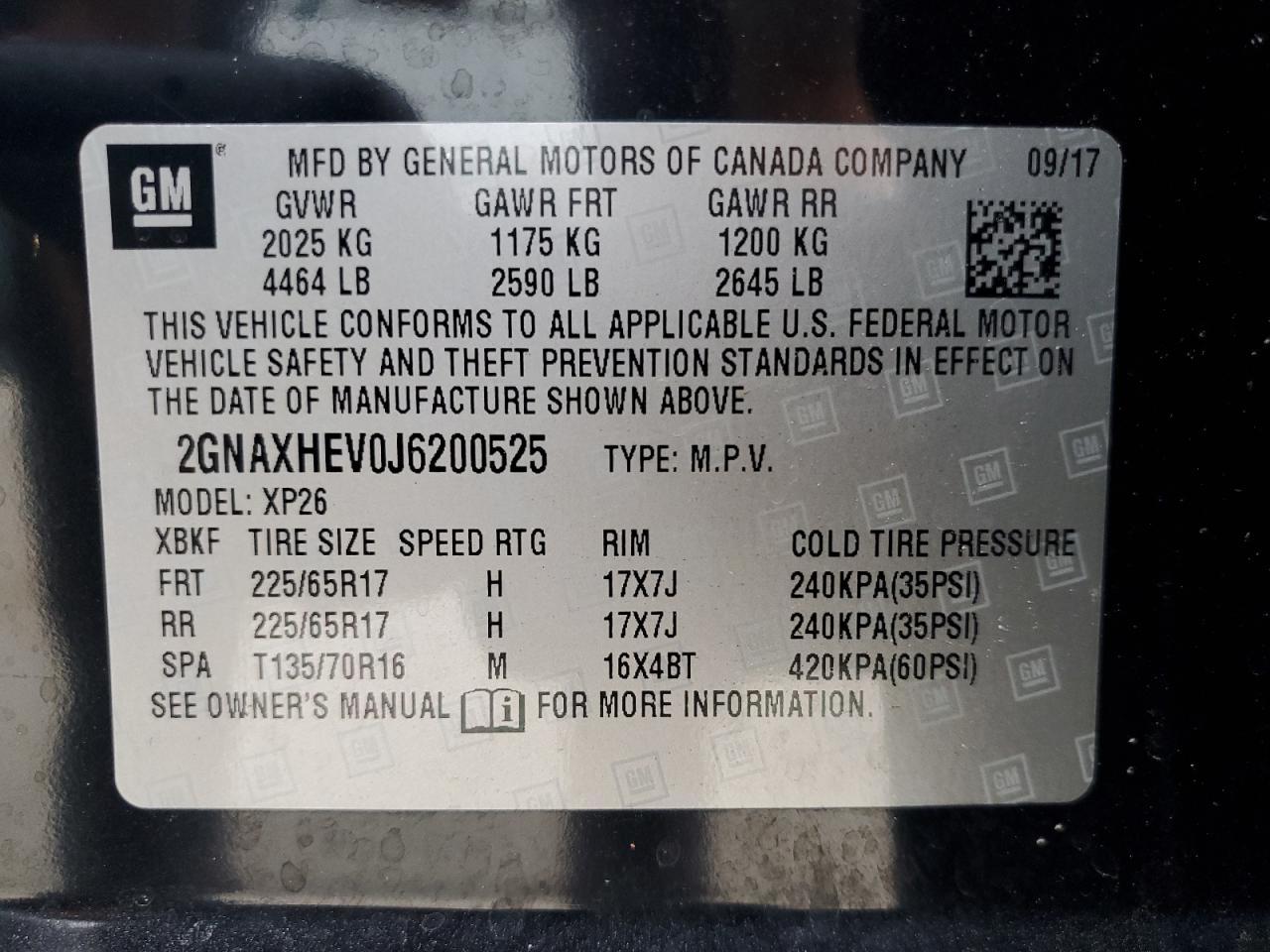 2018 CHEVROLET EQUINOX