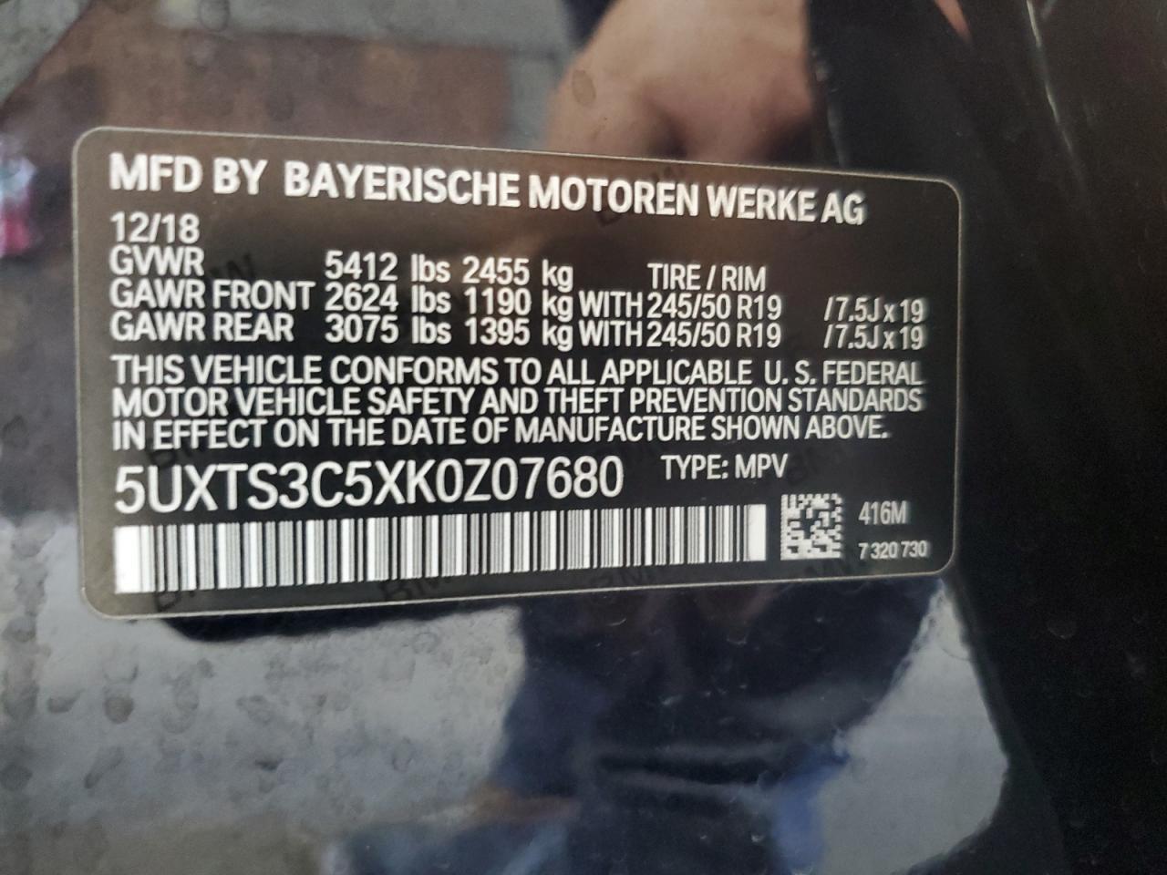 2019 BMW X3