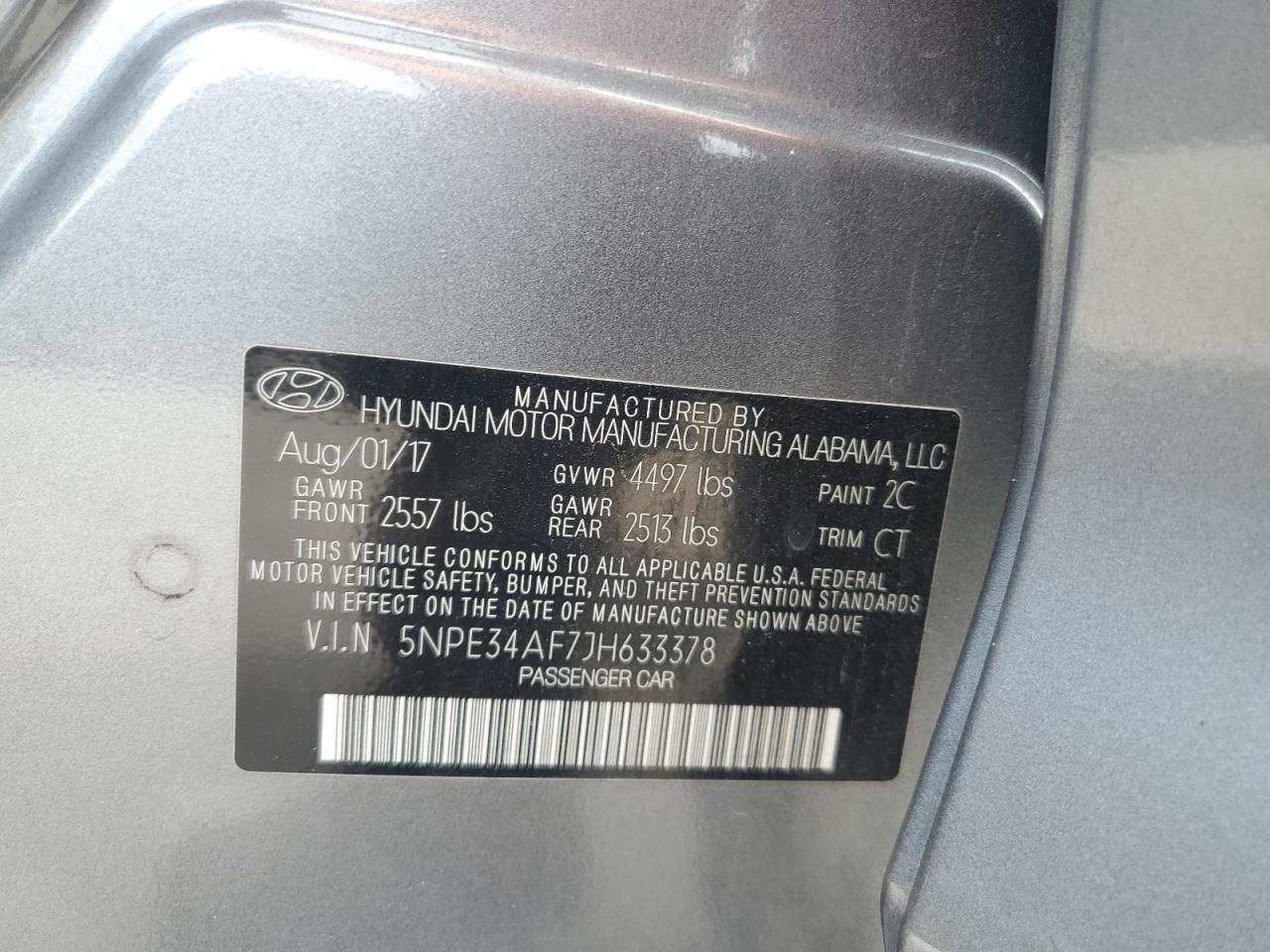 2018 HYUNDAI SONATA