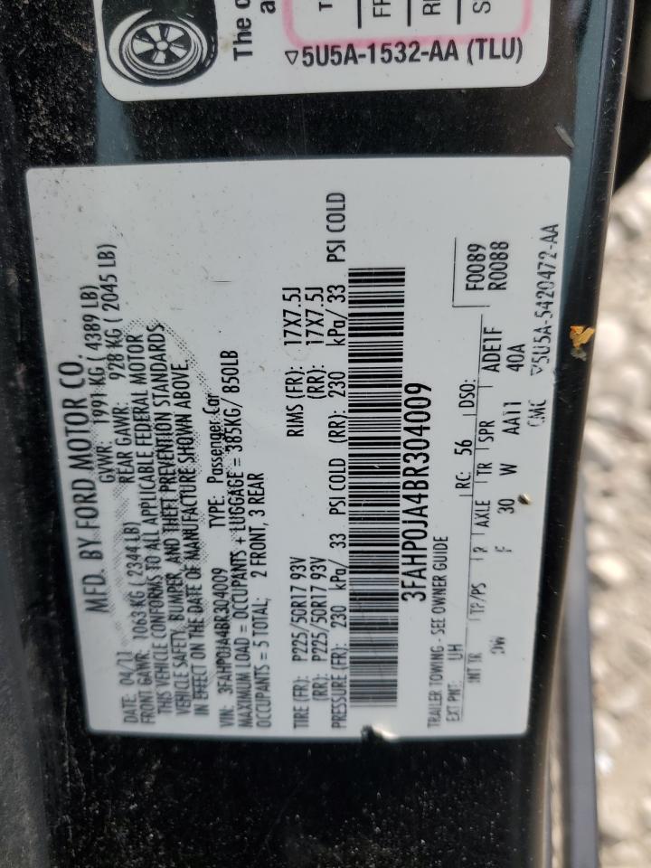 2011 FORD FUSION