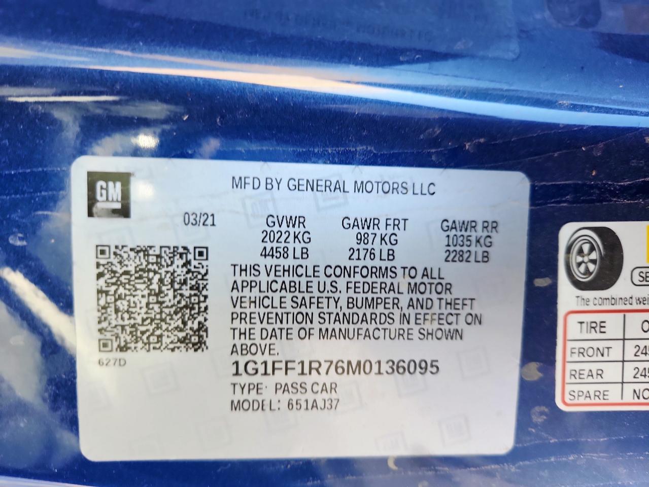 2021 CHEVROLET Camaro