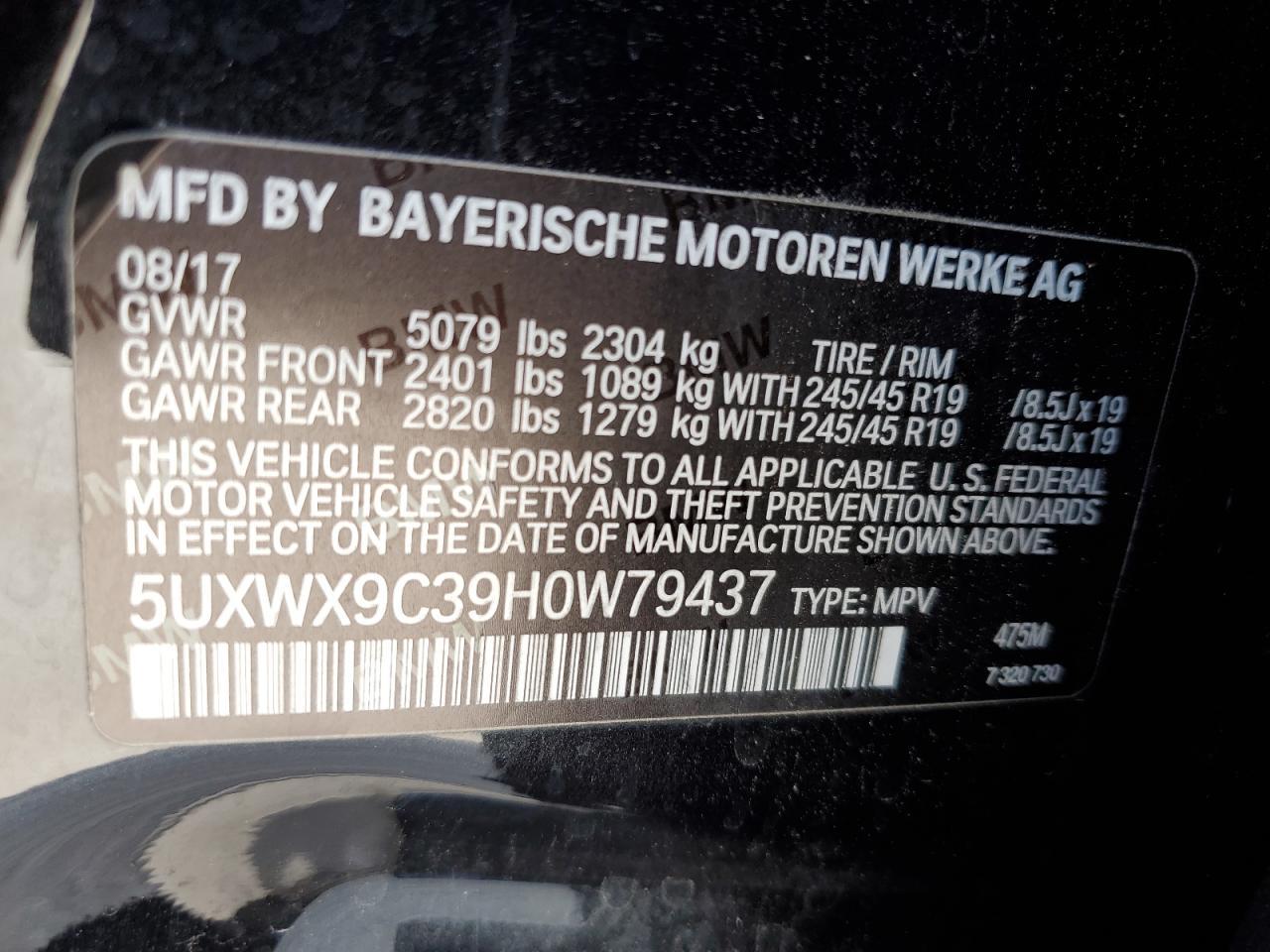 2017 BMW X3