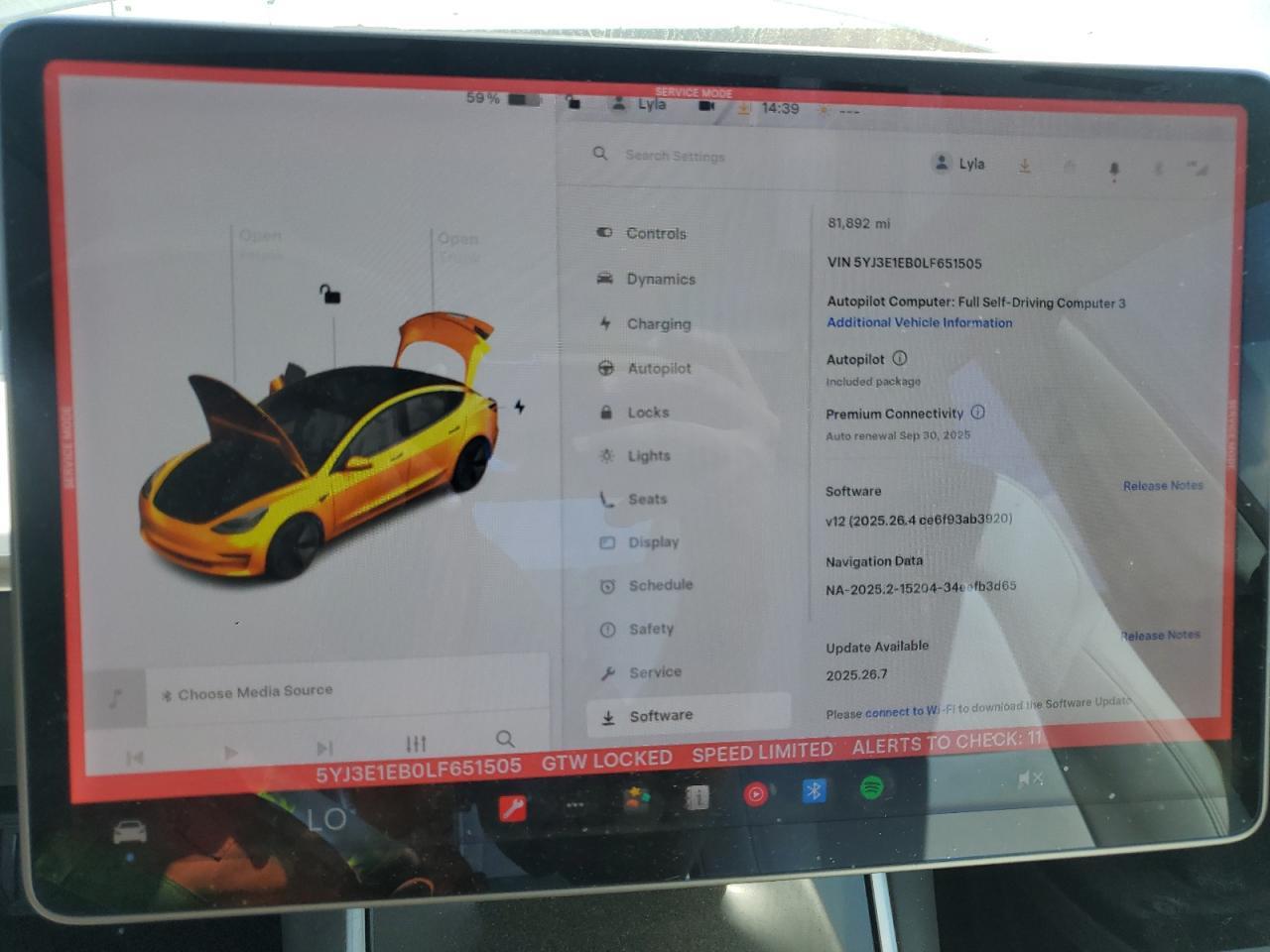 2020 TESLA MODEL 3