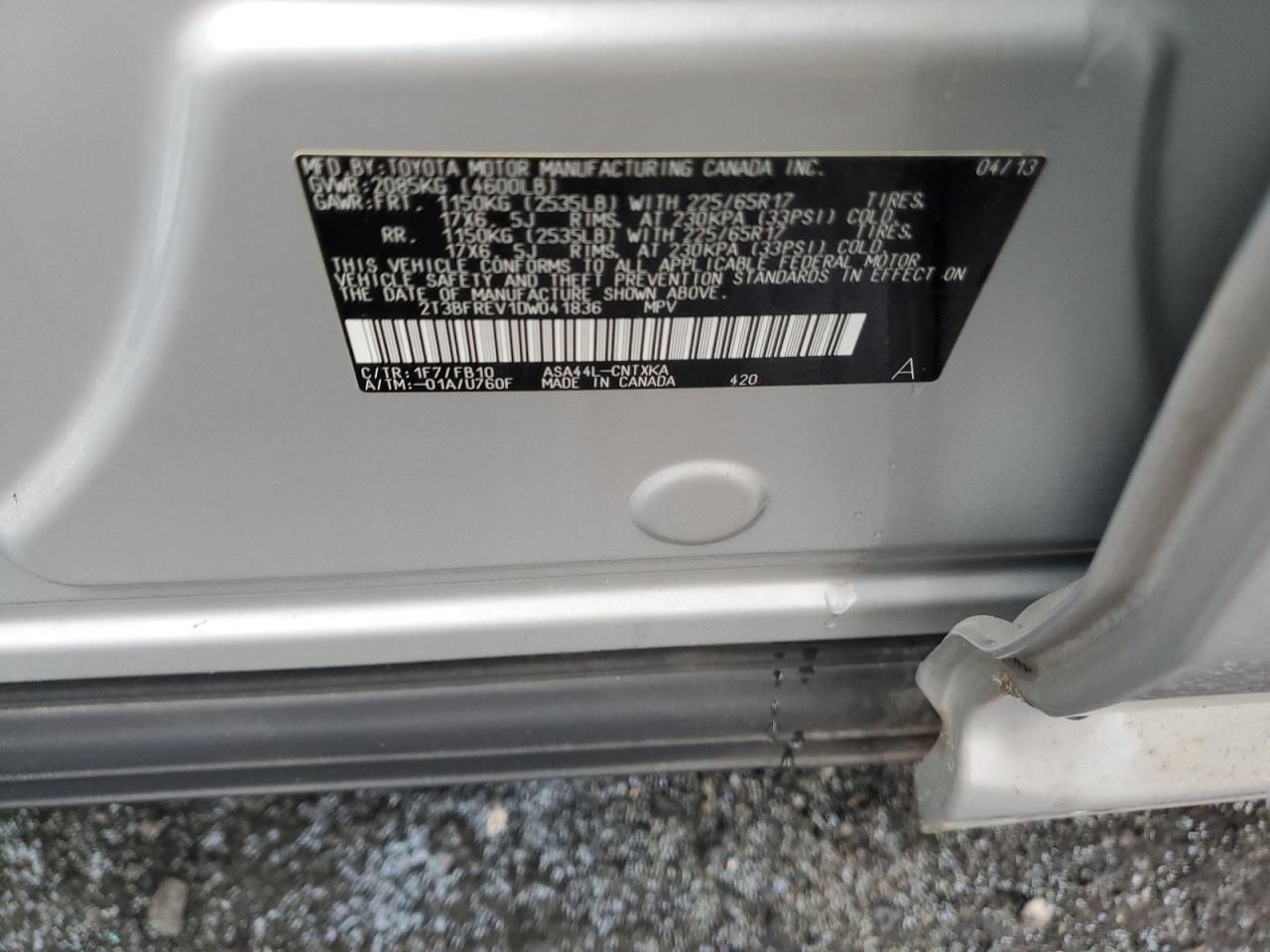 2013 TOYOTA RAV4