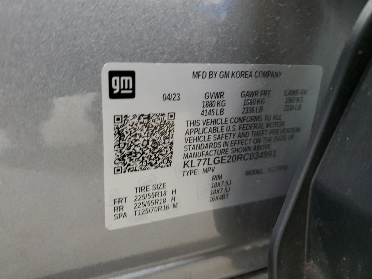 2024 CHEVROLET TRAX