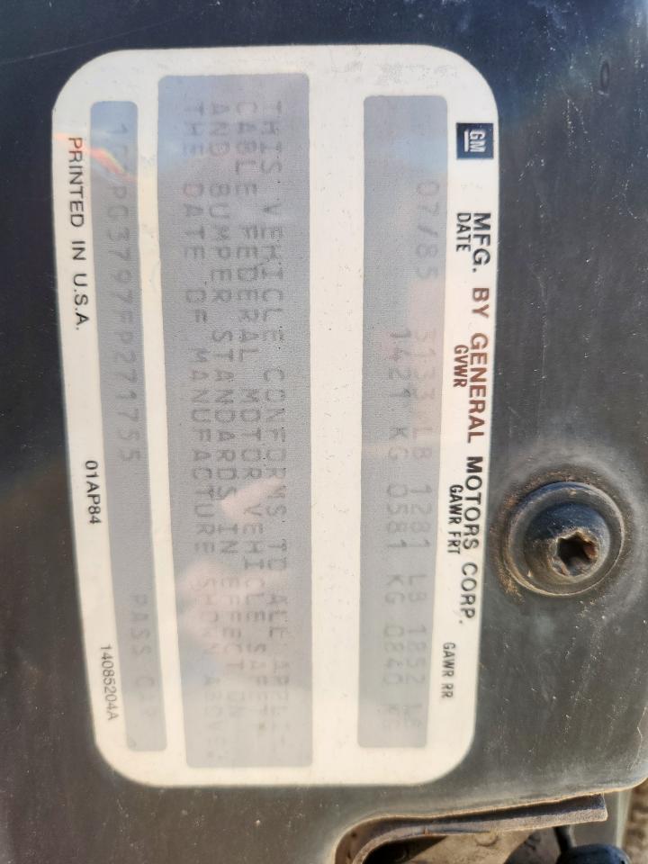 1985 PONTIAC Fiero