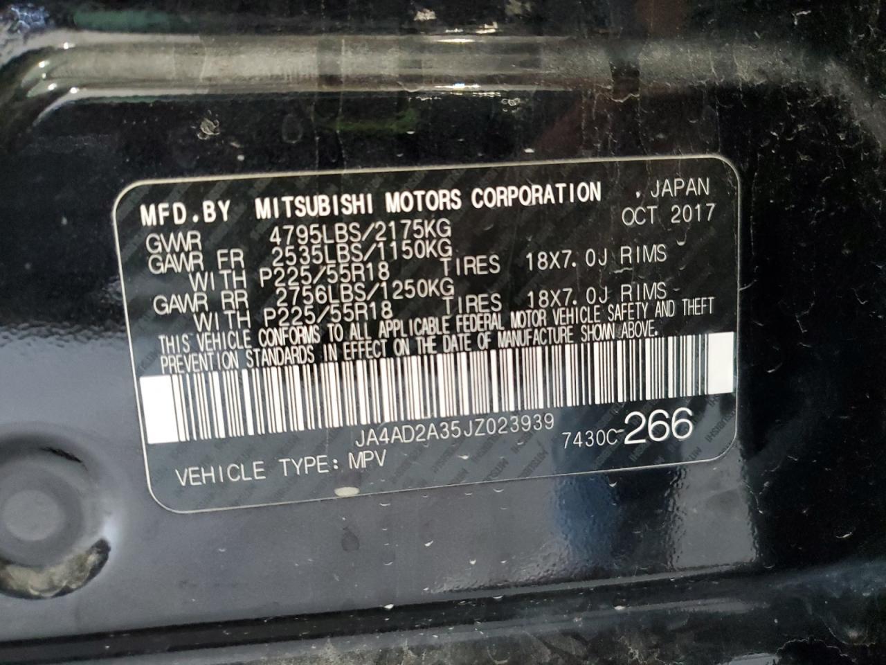 2018 MITSUBISHI outlander