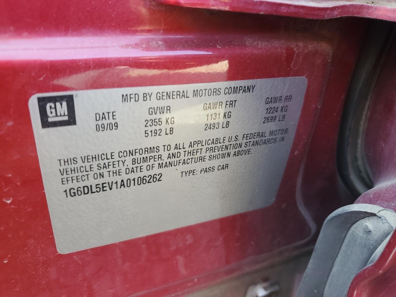 2010 CADILLAC CTS