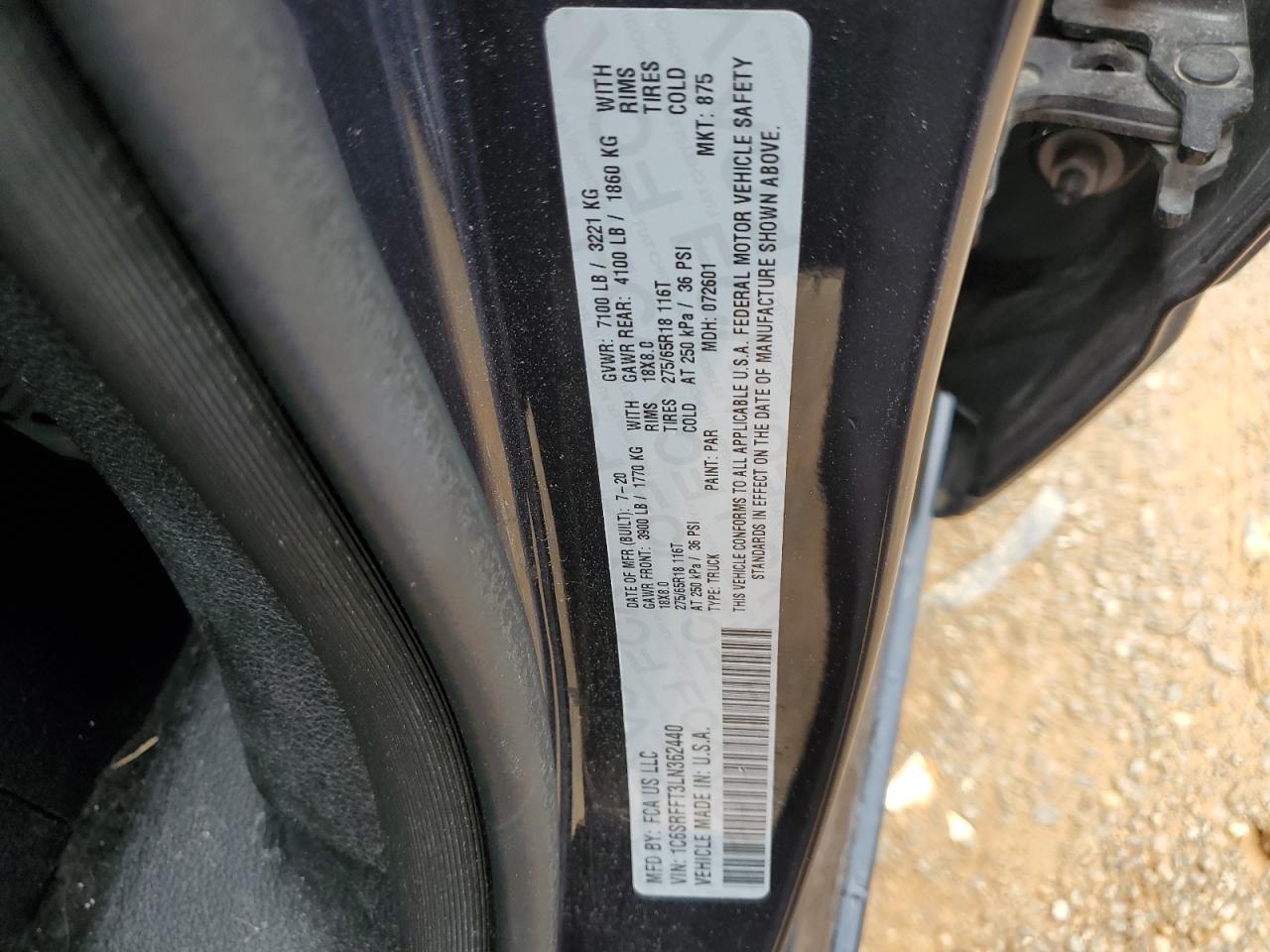 2020 RAM 1500