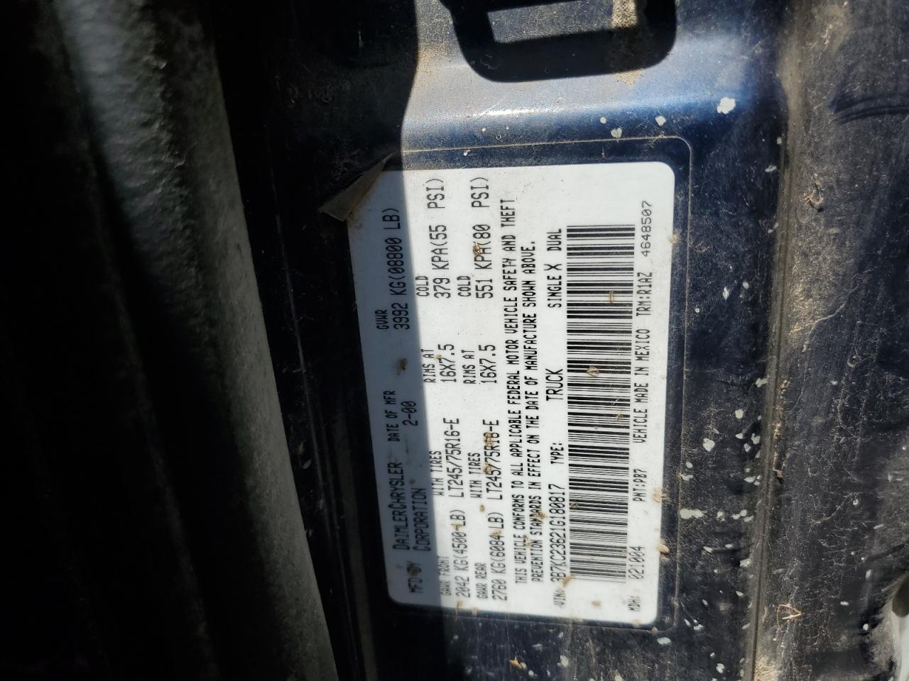 2001 DODGE Ram 2500