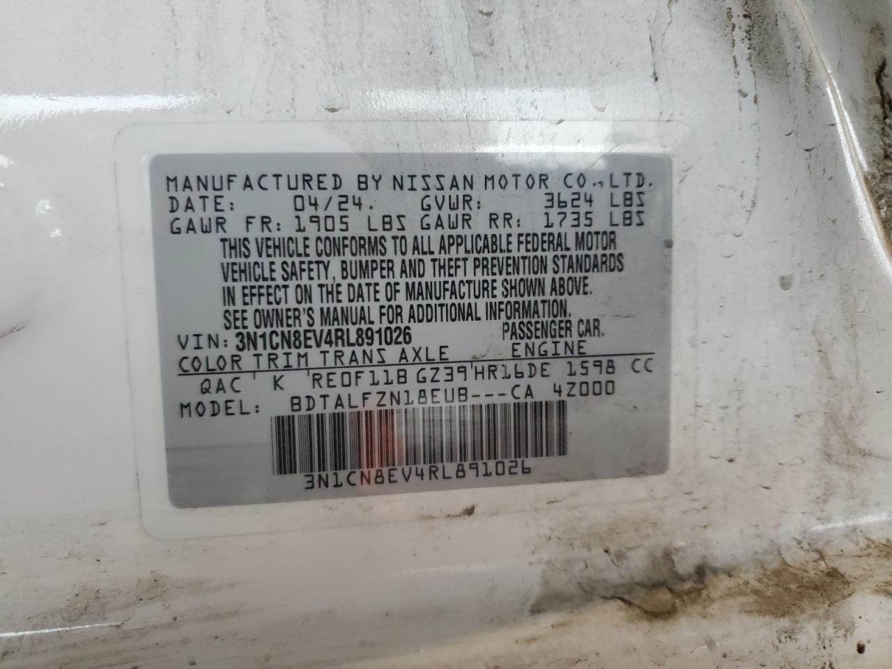 2024 NISSAN VERSA