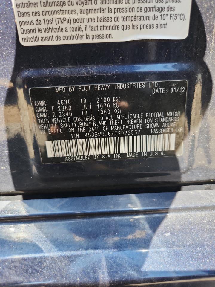 2012 SUBARU Legacy
