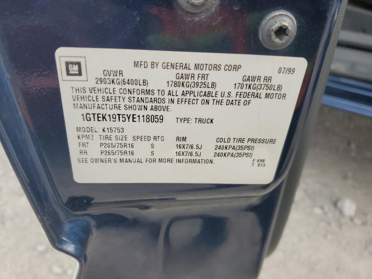 2000 GMC Sierra