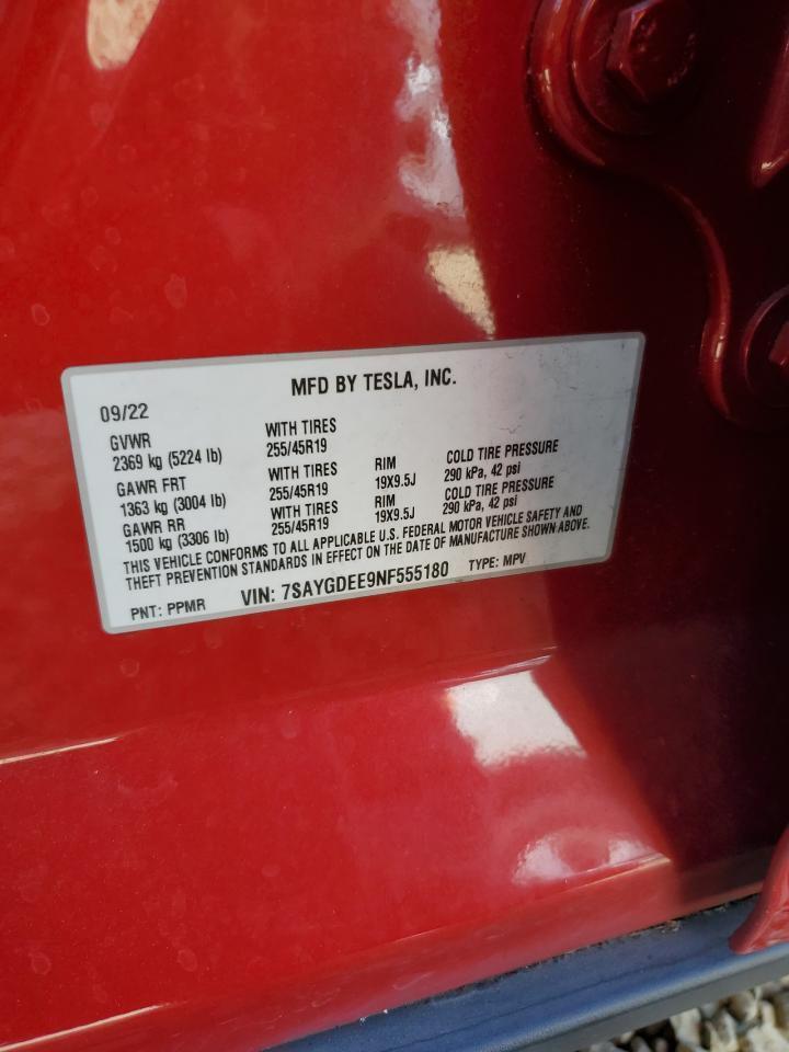 2022 TESLA MODEL Y