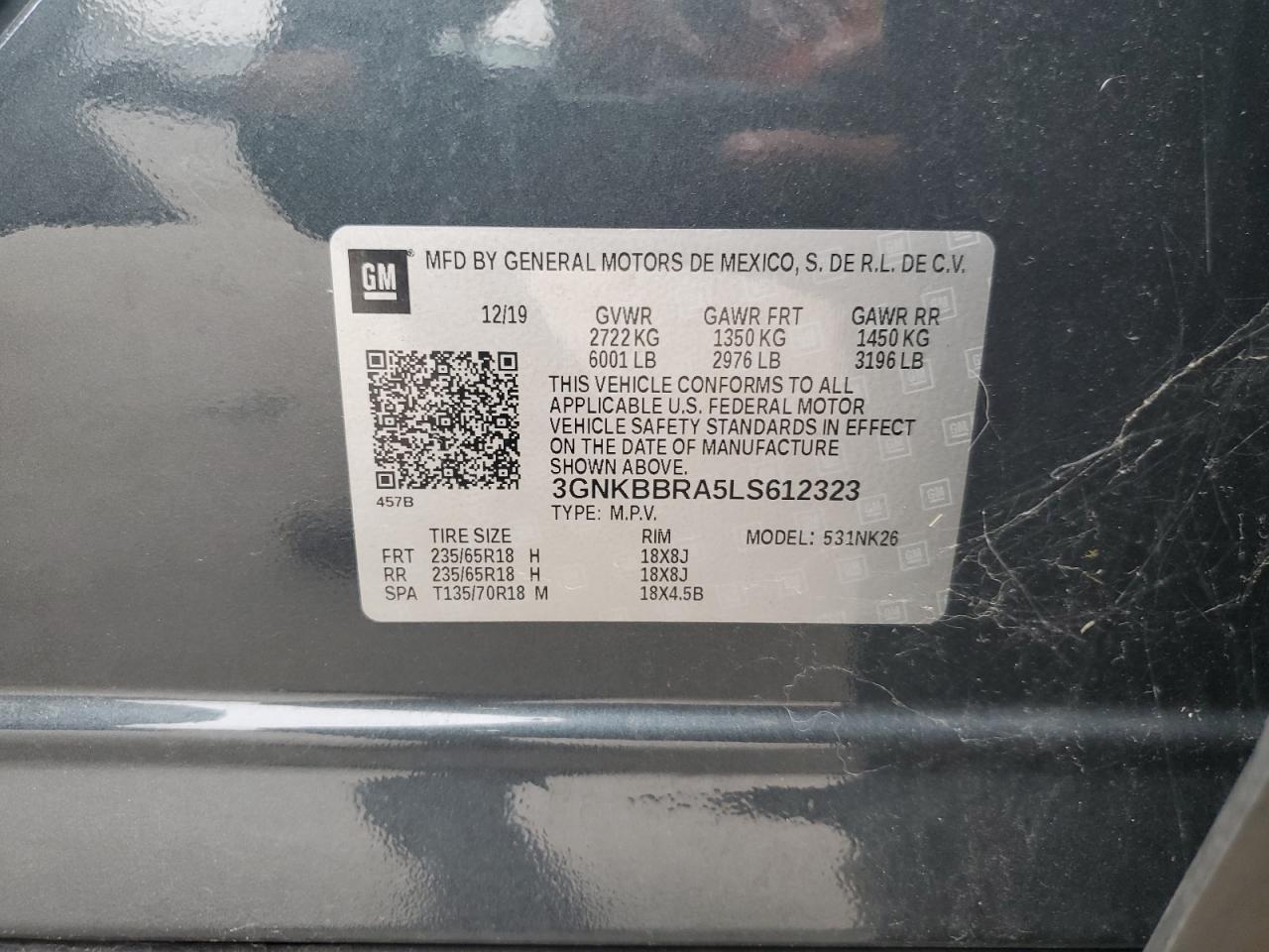 2020 CHEVROLET BLAZER