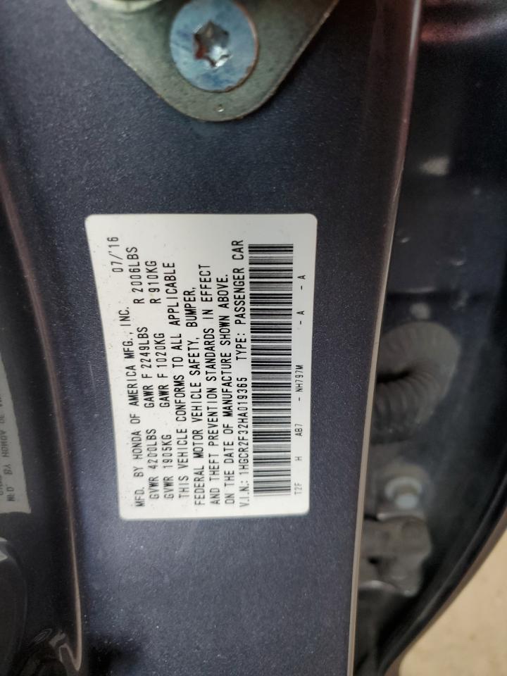 2017 HONDA ACCORD