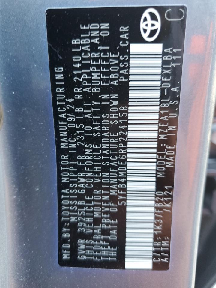 2024 TOYOTA COROLLA