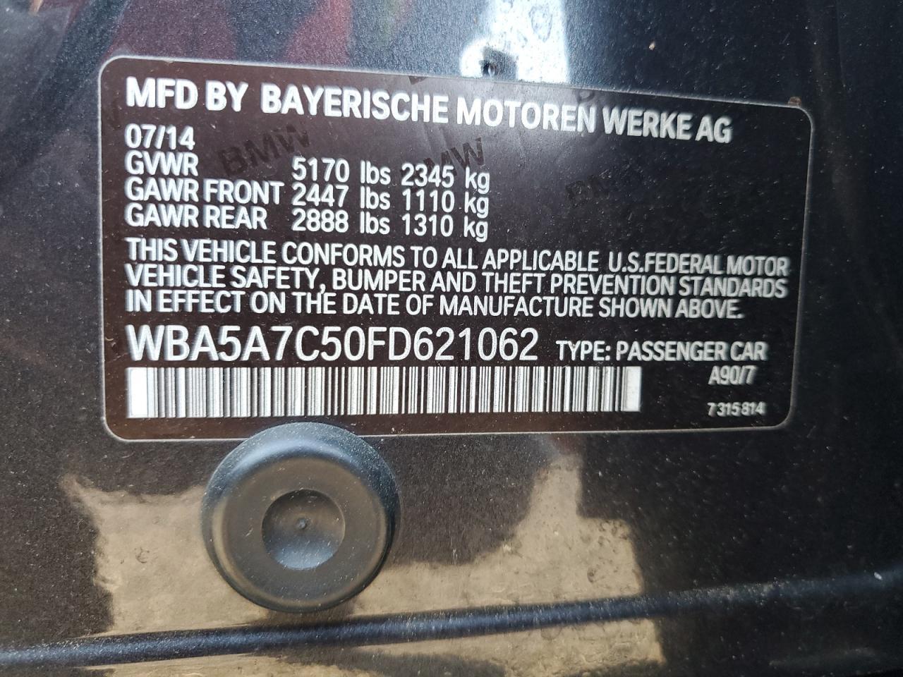 2015 BMW 5 series