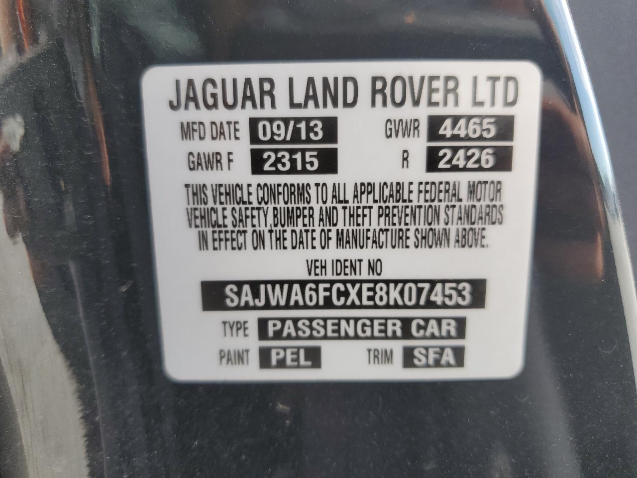 2014 JAGUAR F-Type