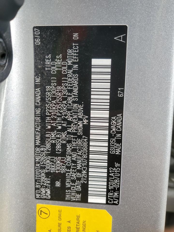 2008 LEXUS RX 350