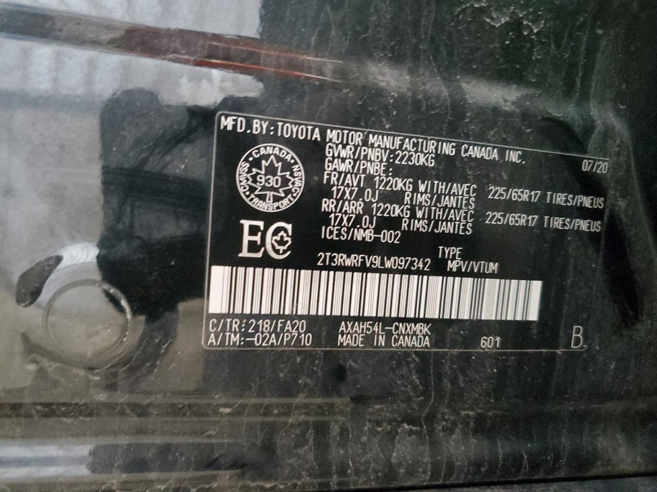 2020 TOYOTA RAV4