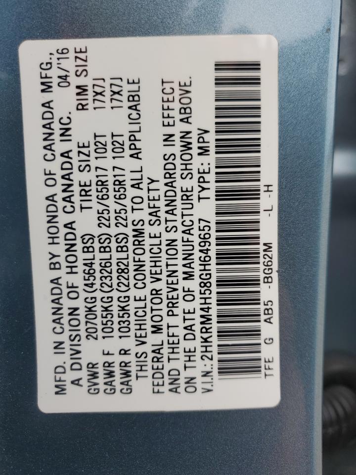 2016 HONDA CR-V