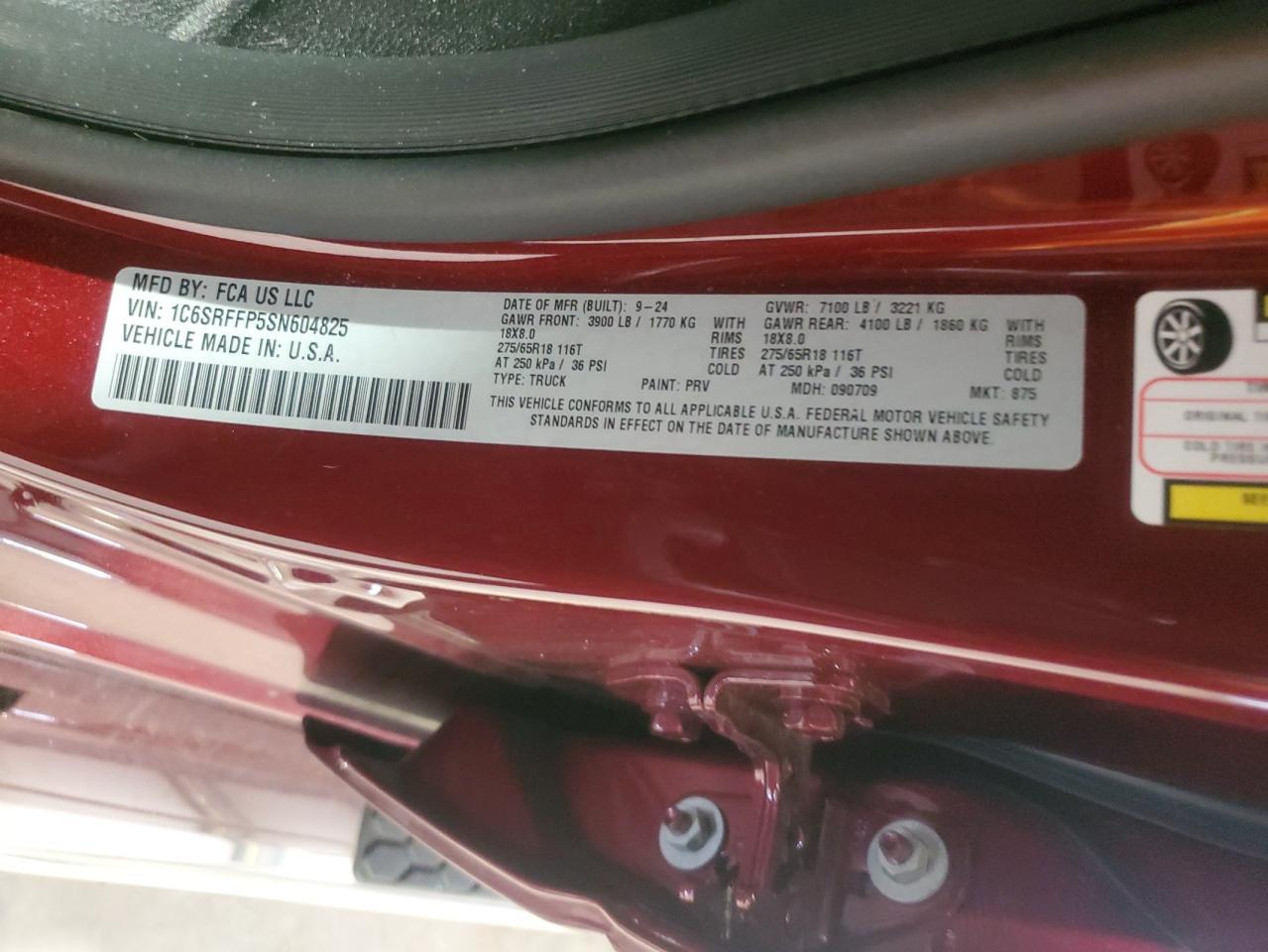 2025 RAM 1500