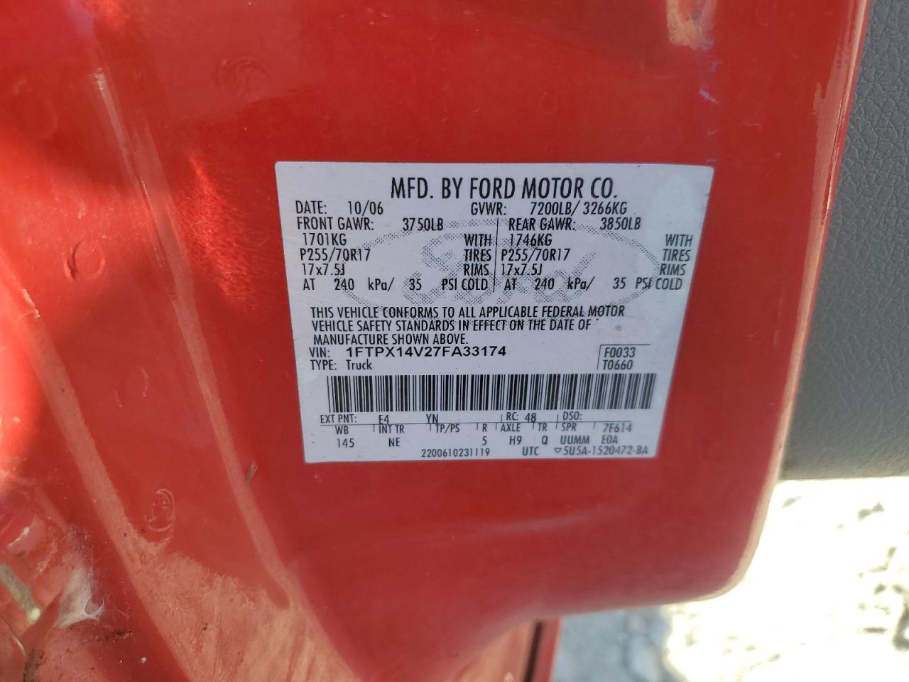 2007 FORD F-150