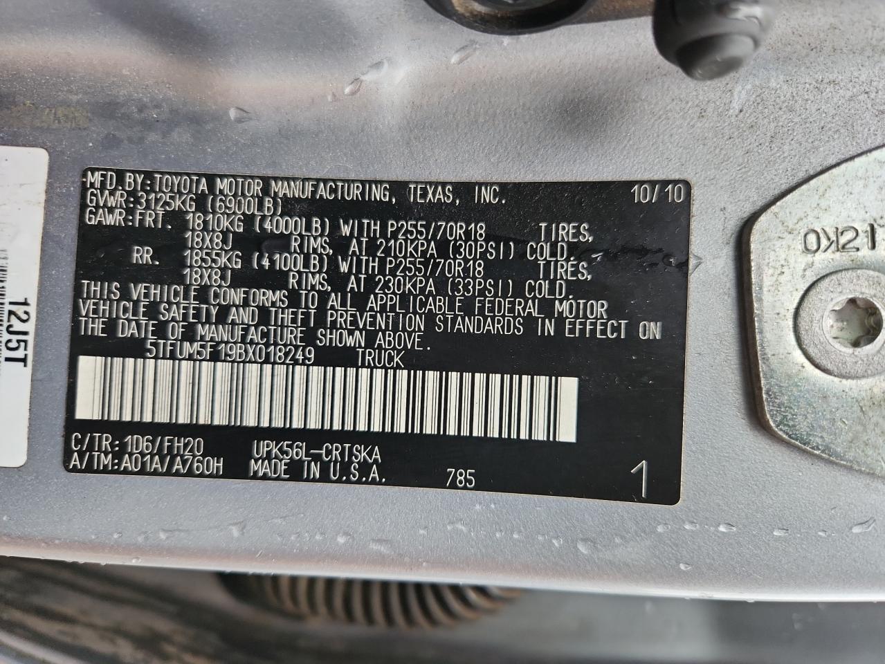 2011 TOYOTA TUNDRA