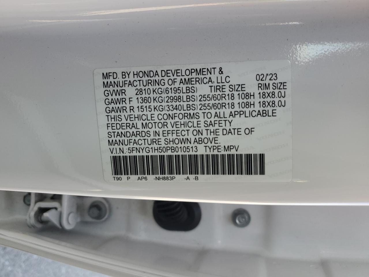 2023 HONDA PILOT