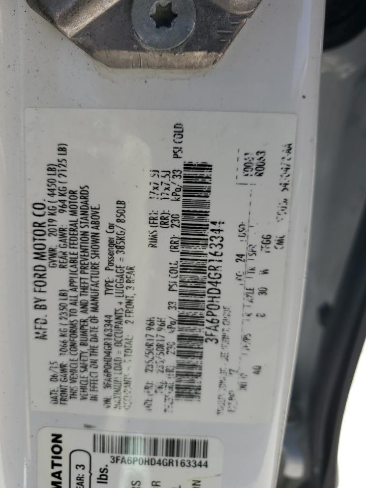 2016 FORD FUSION