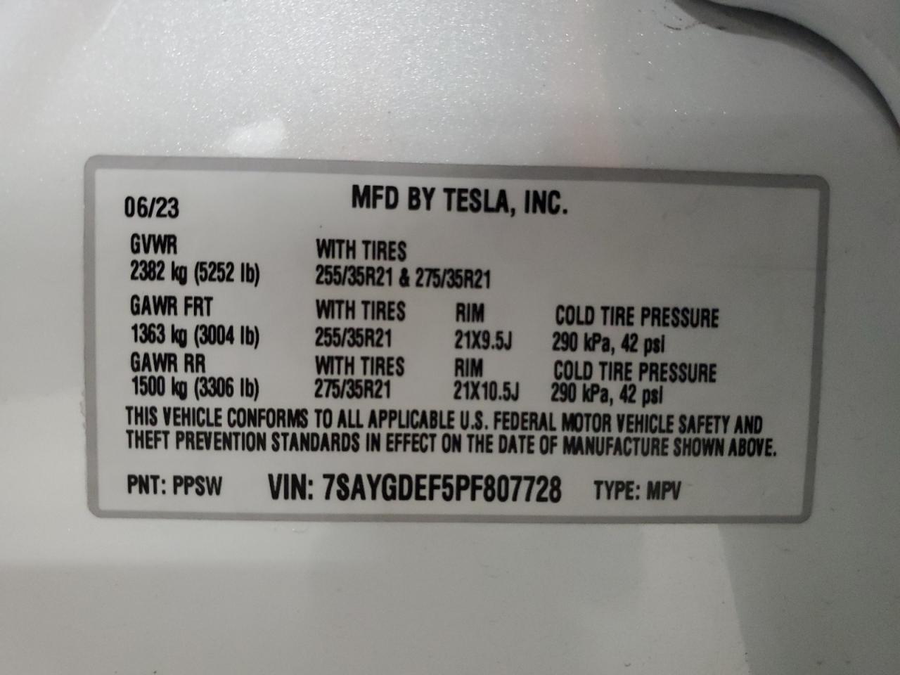 2023 TESLA MODEL Y