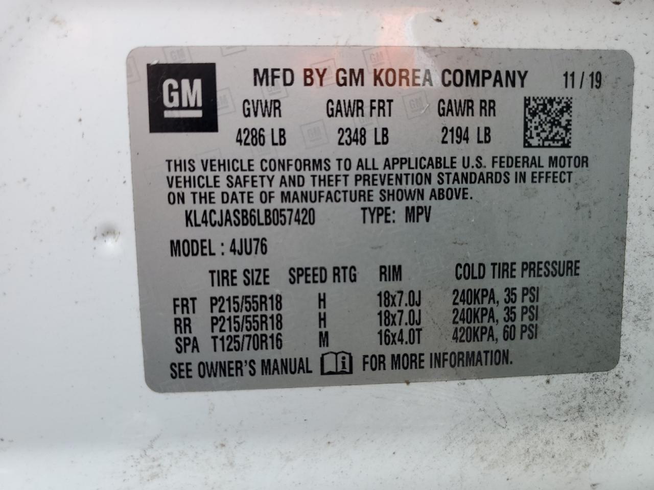 2020 BUICK ENCORE