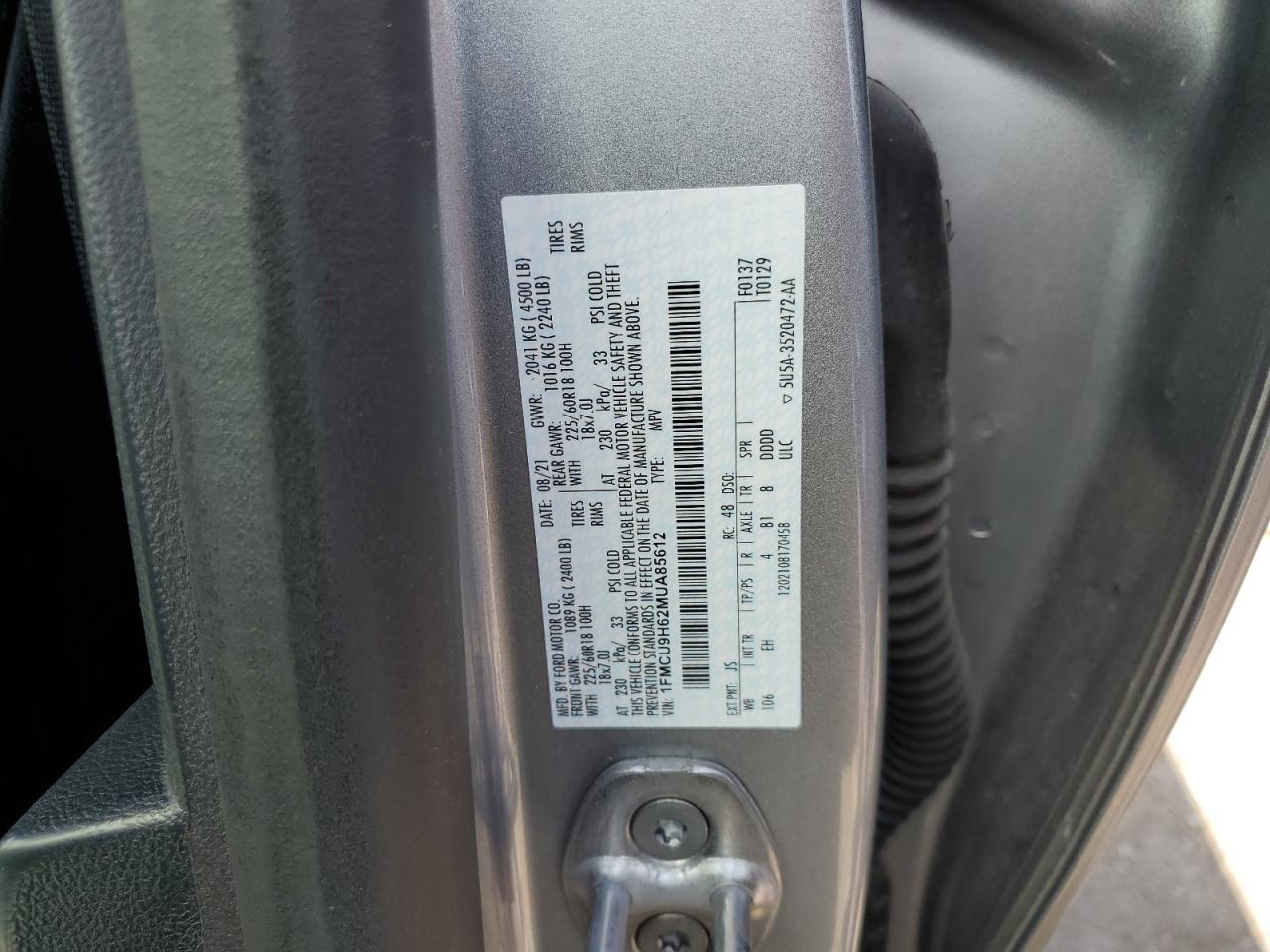 2021 FORD ESCAPE