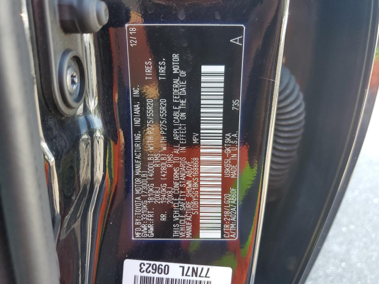 2019 TOYOTA Sequoia