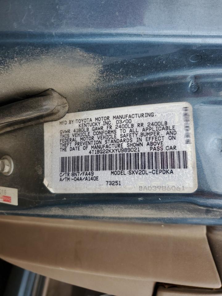 2000 TOYOTA CAMRY