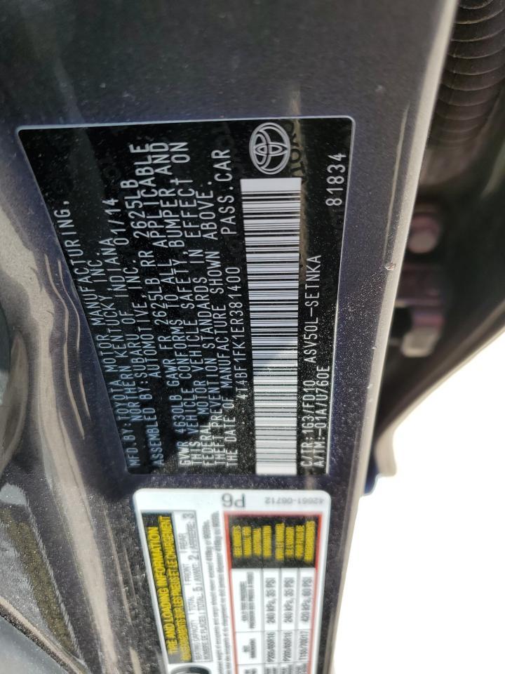 2014 TOYOTA CAMRY