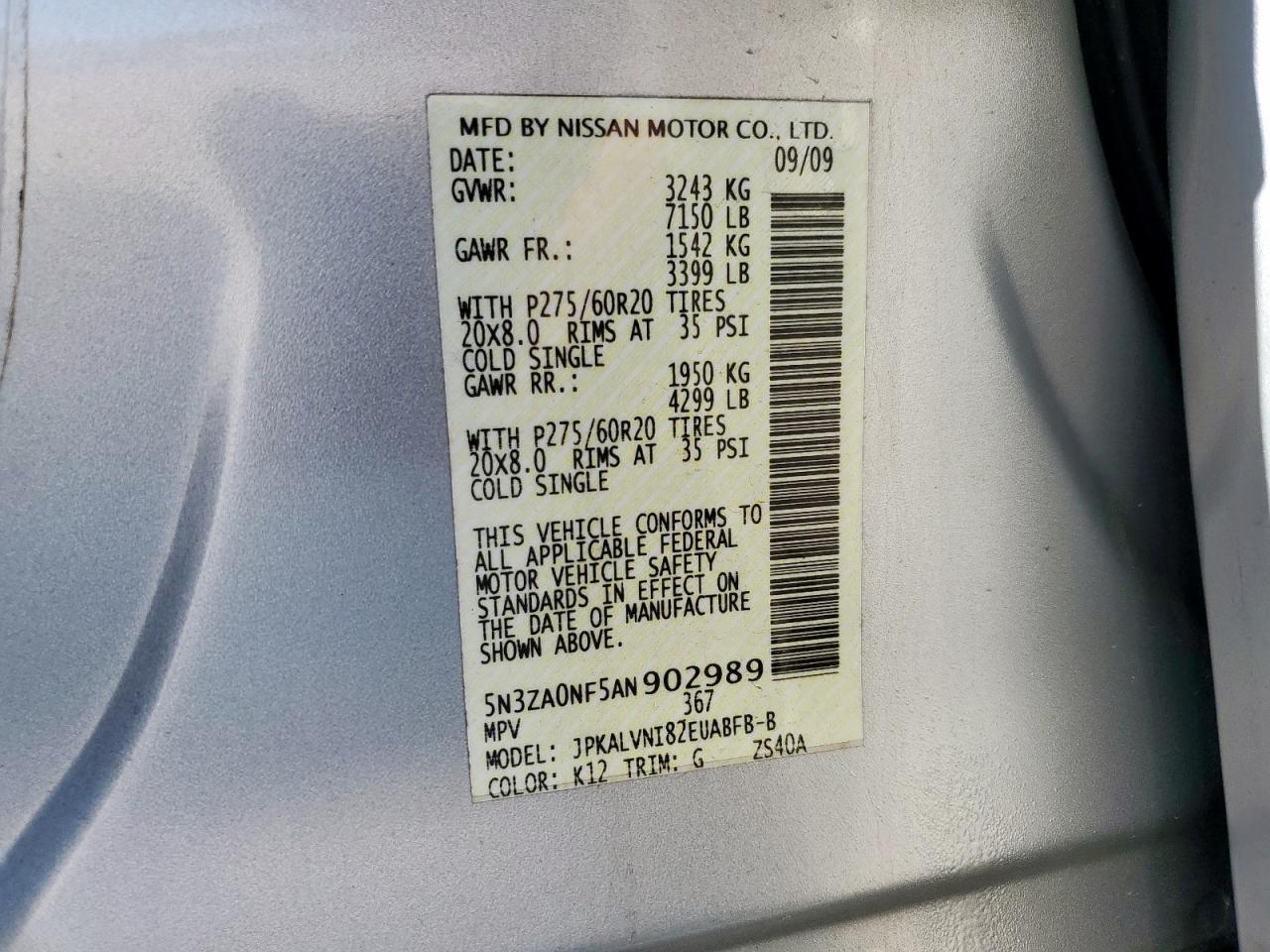 2010 INFINITI QX56
